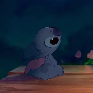 🥺 Stitch Lilo & Stitch schattig, cartoon, Disney, alien, lief telegram sticker