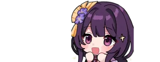 🌟 garota anime, fofa, desenho animado, chibi, feliz, kawaii telegram sticker