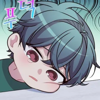 👒 动漫, 漫画, 头部, 表情, 卡通 telegram sticker