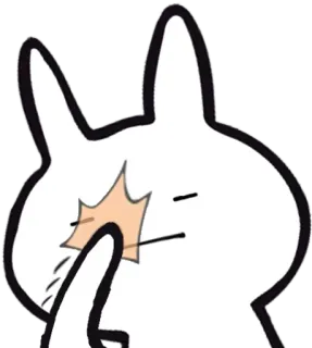 😑 Hase, Cartoon, Gewalt, Ohrfeige, Faustschlag whatsapp sticker
