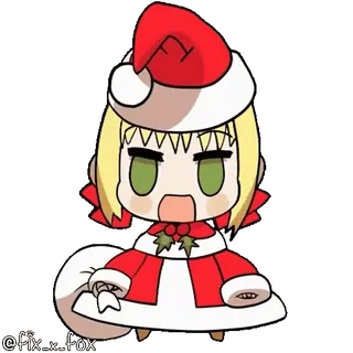🎄 Nero Claudius Fate/Extra Padoru telegram sticker