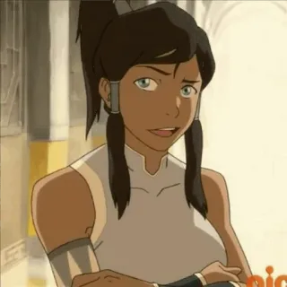 😏 Korra The Legend of Korra cartoon, avatar, nickelodeon, korra, character, animated telegram sticker