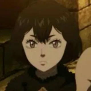 🔪 Secre Swallowtail Black Clover Anime, Black Clover, Secre Hirondelle, Nero, Mage whatsapp sticker