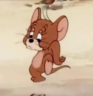 ☹️ Jerry Mouse Tom and Jerry Desenho animado, Rato, Animal, Clássico, Animado telegram sticker