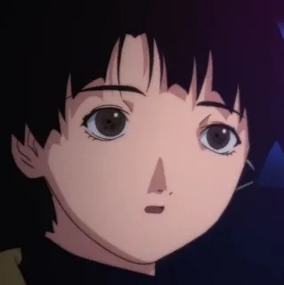 😐 Lain Iwakura Serial Experiments Lain Lain Iwakura, Serial Experiments Lain, Anime, Cyberpunk, Portrait whatsapp sticker