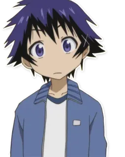 😕 Anime, Junge, Cartoon, Charakter whatsapp sticker