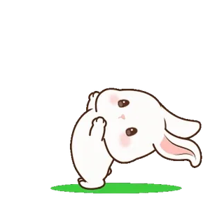 ⭐ กระต่าย, สัตว์, น่ารัก, นิ้วกลาง, ท่าทาง, ก้าวร้าว telegram sticker