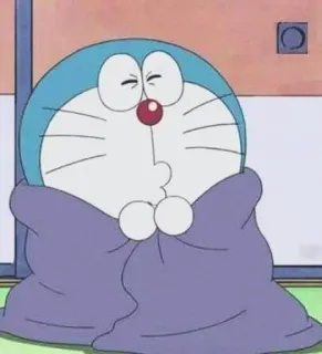 💈 Doraemon 哆啦A梦, 动漫, 卡通, 毯子, 可爱 telegram sticker