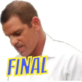 🤨 FINAL финал, слово, текст, выражение telegram sticker