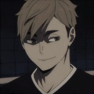🍯 Atsumu Miya Haikyuu!! Anime, Siatkówka, Postać, Miya Atsumu, Sport telegram sticker