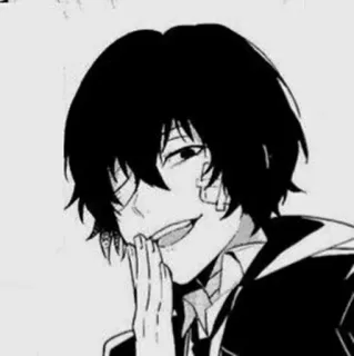 ♟ Osamu Dazai Bungou Stray Dogs anime, manga, dazai, bungou stray dogs, osamu dazai telegram sticker