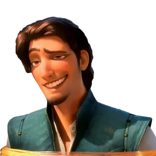 😄 Flynn Rider Tangled Flynn Rider, Công chúa tóc dài, Disney, Hoạt hình, Nhân vật telegram sticker