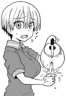 😨 Uzaki Hana Uzaki-chan Wants to Hang Out! Аниме, Манга, Узаки-чан, Милый, Вода, Неловкий telegram sticker