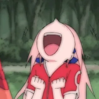 😜 Sakura Haruno Naruto anime, cartoon, sakura, naruto, character, female telegram sticker
