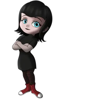 🤔 Mavis Dracula Hotel Transylvania мультфильм, вампир, персонаж, Мэвис, Монстры на каникулах, анимация telegram sticker