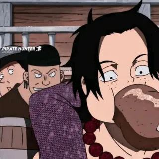 🔥 Portgas D. Ace One Piece PIRATE HUNTER Anime, One Piece, Pirata, Personaggio, Ace telegram sticker