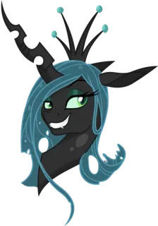 😁 Queen Chrysalis My Little Pony Rainha Chrysalis, Vilão, Pônei, Desenho animado, Animação telegram sticker