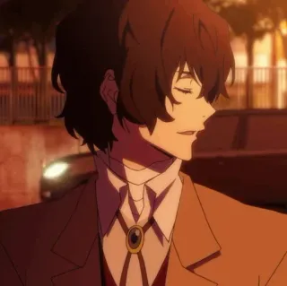 ✨ Osamu Dazai Bungou Stray Dogs อนิเมะ, Bungou Stray Dogs, โอซามุ ดาไซ, ดาไซ, มังงะ, ตัวละคร telegram sticker