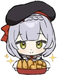 😌 Noelle Anime, Genshin Impact, Maid, Personaggio, Carino telegram sticker