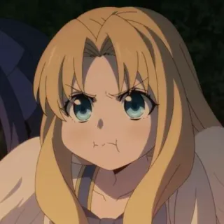 😤 anime, girl, angry, cartoon whatsapp sticker