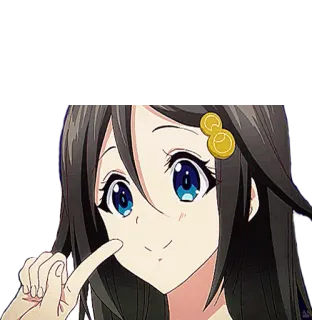 ☝ Anime, Ragazza, Carina, Personaggio telegram sticker