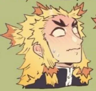🌟 Rengoku Kyoujurou Demon Slayer rengoku, demon slayer, anime, manga, kyoujurou, flame hashira telegram sticker