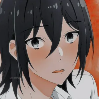♨️ 动漫, 男孩, 可爱, 脸红 whatsapp sticker