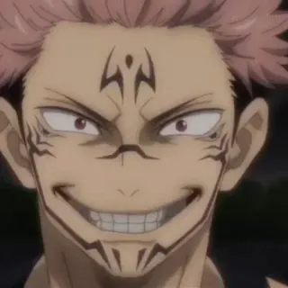 ✨ Ryomen Sukuna Jujutsu Kaisen Anime, Bösewicht, Dämon, Verfluchter Geist, Jujutsu Kaisen whatsapp sticker