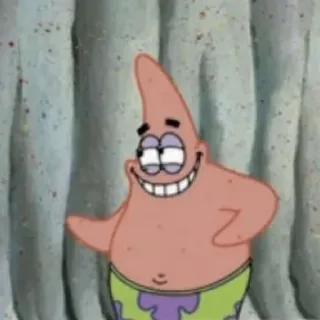✨ Patrick Star Spongebob Squarepants 派大星, 卡通, 搞笑, 海绵宝宝, 尼克儿童频道 telegram sticker