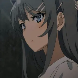 🐰 Mai Sakurajima Rascal Does Not Dream of Bunny Girl Senpai Anime, Bunny Girl Senpai, Mai Sakurajima, mignon, fille telegram sticker