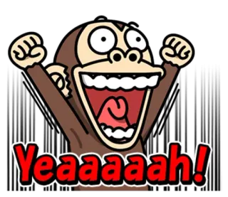 Crazy Funky Monkey 5 - @yoursecretlover telegram stickers