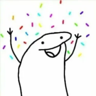 🌟 perayaan, konfeti, kegembiraan, kartun, manusia stik telegram sticker