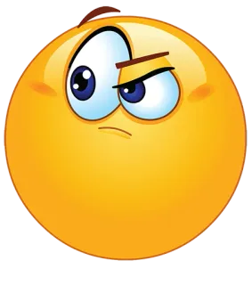 👀 Emoji, Rosto, Desenho animado, Expressão, Confuso telegram sticker