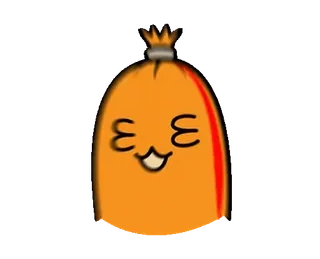 🌭 salchicha, kawaii, lindo, comida, dibujos animados telegram sticker