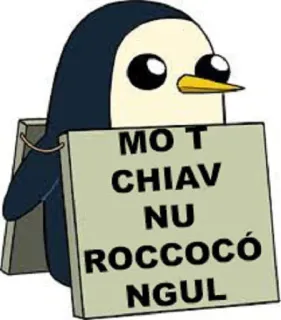 🐧 MO T
CHIAV
NU
ROCCOCÓ
NGUL telegram sticker