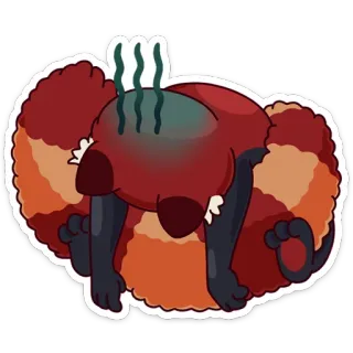 😩 만화, 동물, 김, 괴물 telegram sticker