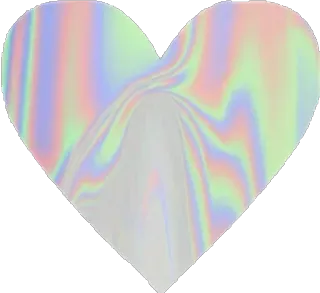 🖤 Herz, holografisch, Aufkleber, irisierend, Liebe, glänzend telegram sticker