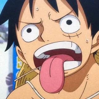 🥟 Monkey D. Luffy One Piece 海贼王, 动漫, 路飞, 蒙奇·D·路飞, 卡通, 漫画 telegram sticker
