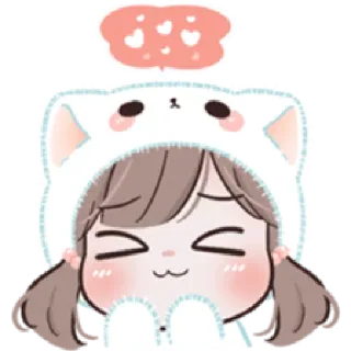 🥰 Cartone animato, Kawaii, Anime, Carino, Sticker, Ragazza whatsapp sticker