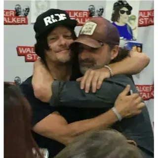 💖 RIDE vriendschap, knuffelen, beroemdheden, rit, Norman Reedus whatsapp sticker