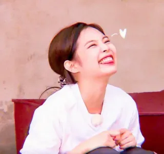 🦄 Jennie kpop, blackpink, jennie kim, sorriso, feliz, fofo telegram sticker