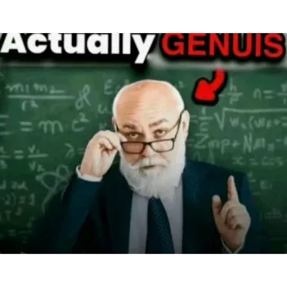 🧠 Actually GENUIS whatsapp sticker