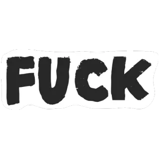 🖕 FUCK 스티커, 욕설, 무례한, 저속한, 상스러운 telegram sticker