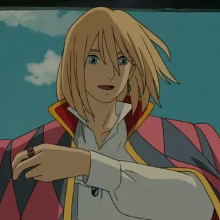 🗝 Howl Howl's Moving Castle Anime, Personnage, Hauru, Le Château Ambulant telegram sticker