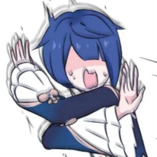 📎 Anime, Personaggio, Reazione, Gesto, Paura, Espressione whatsapp sticker
