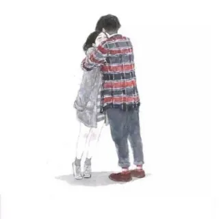 💕 pareja, abrazo, amor, afecto, relación telegram sticker