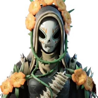 😐 Fortnite, Skin, Personaggio, Maschera, Fiori, Cappuccio, Gioco telegram sticker