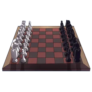 ♟ chess, board game, strategy, game, checkmate, chess board telegram sticker