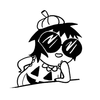 🎃 cartoon, character, pumpkin, halloween telegram sticker