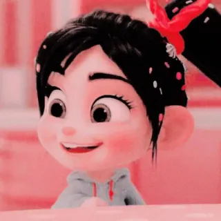 🎀 Vanellope von Schweetz Wreck-It Ralph Vanellope, Detona Ralph, Disney, Desenho animado, Doce, Fofo whatsapp sticker